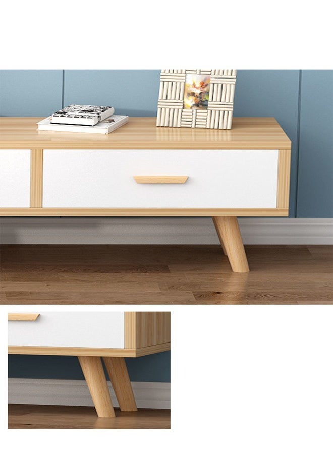 fashionhome - Multipurpose Modern Upgraded Design TV Table Retractable Length Television Cabinet Combination Set 15mm Thickness Wood Sheet Table Multicolor Living Room Home Furniture 120-198x40x50 Centimeter - Image 1