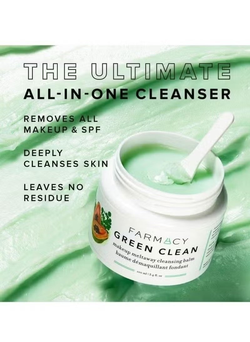 Farmacy Natural Makeup Remover - Green Clean Makeup Meltaway Cleansing Balm Cosmetic - Image 2
