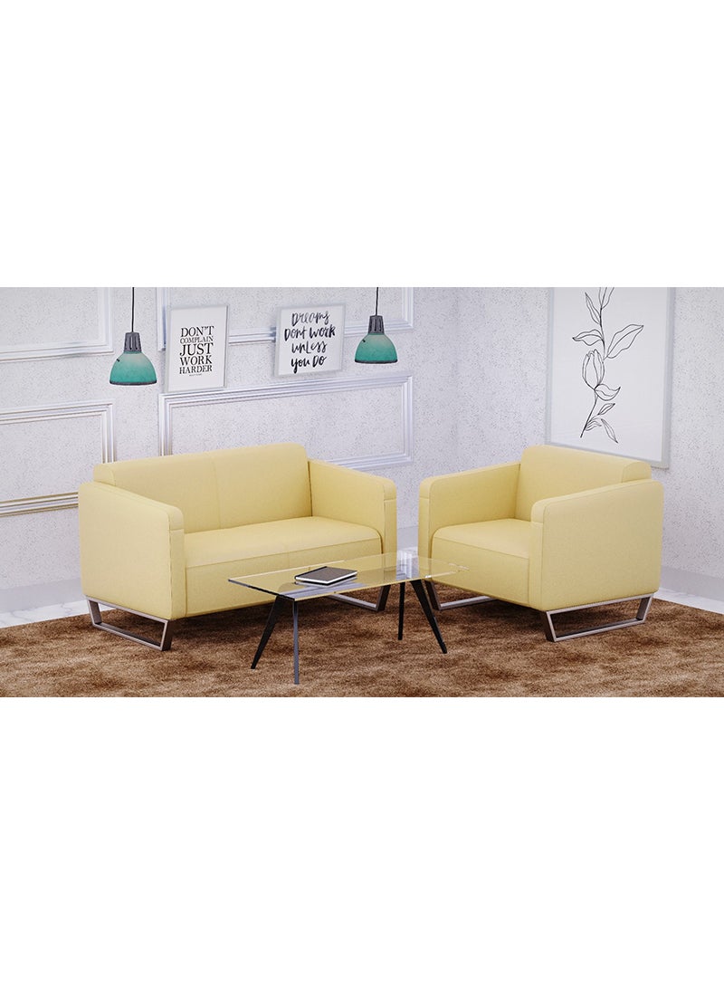 Mahmayi 2850 Double Seater PU Sofa - Sandal - Image 4