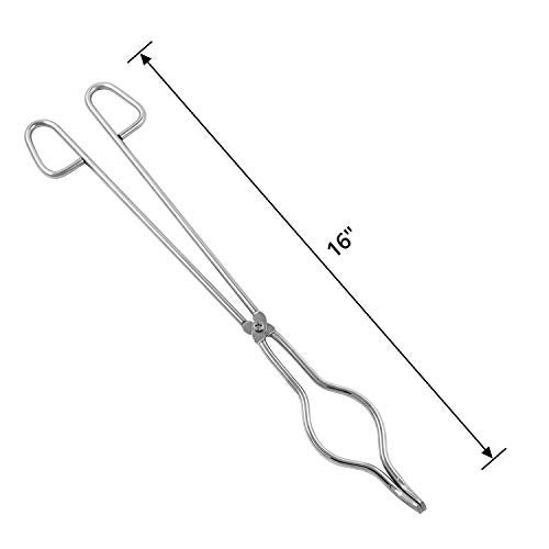 QWORK 16" Stainless Steel Crucible Tongs for Laboratory, Industry - Image 5
