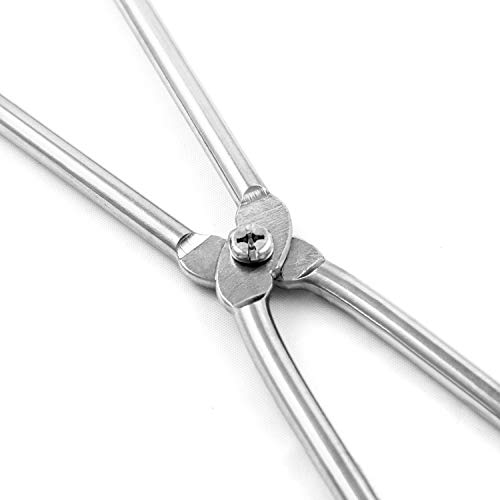 QWORK 16" Stainless Steel Crucible Tongs for Laboratory, Industry - Image 3