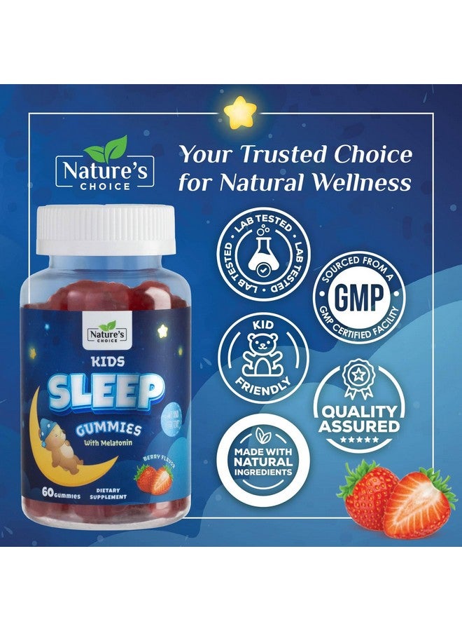 ناتشرز تشويس علكة ميلاتونين للأطفال 1 مجم، علكات مكمل للنوم للأطفال من سن 4 سنوات فما فوق، مكمل نوم غير مسبب للإدمان، مكمل قابل للمضغ لدعم النوم المريح، بنكهة التوت الطبيعية - 60 علكة - Image 4