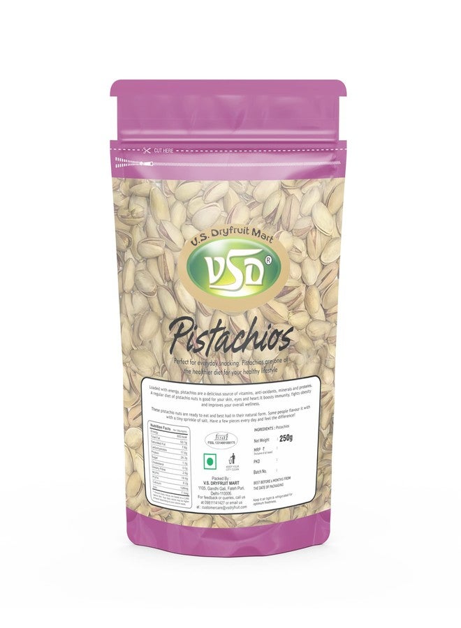 VSD Californian Premium Roasted and Salted Whole Pistachios with shell - Perfectly Crunchy Rich In Antioxidants - No Trans Fat and Gluten Free, 500Gm - Image 2