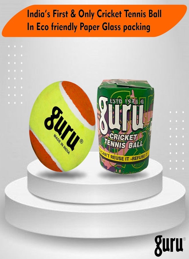 Guru Tennis Cricket Ball, Heavy Weight Cricket Tennis Balls, Cricket Ball (Multicolor, Pack of 6) - Image 2