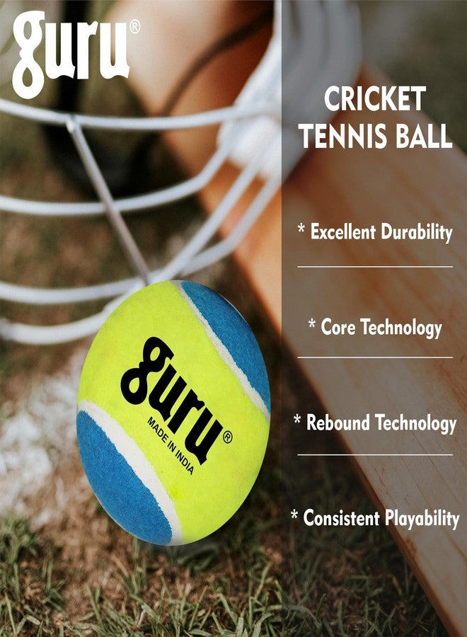 Guru Tennis Cricket Ball, Heavy Weight Cricket Tennis Balls, Cricket Ball (Multicolor, Pack of 6) - Image 3