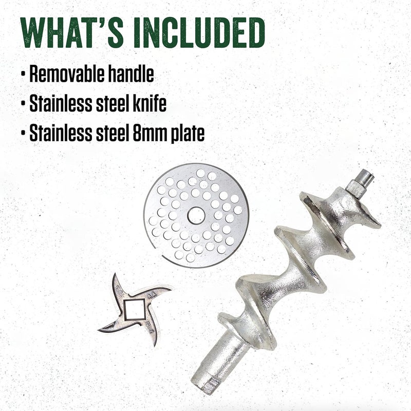 LEM Products 10 Cast Iron ClampOn Hand Grinder Cast Iron with Tin Plating - Image 4