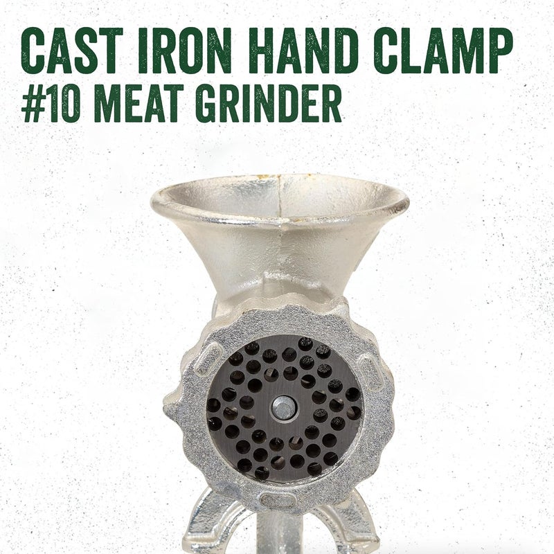 LEM Products 10 Cast Iron ClampOn Hand Grinder Cast Iron with Tin Plating - Image 2