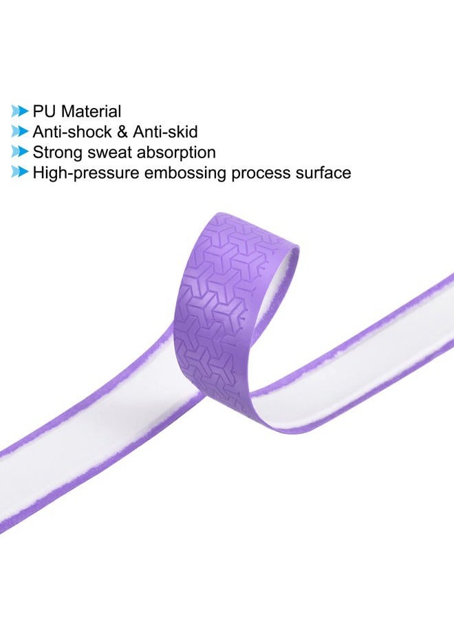 PATIKIL 6.6ft Racket Overgrip, 2 Pack PU Lengthen Grip Tape Non-Slip Absorb Sweat for Tennis Badminton Fishing Rod, Purple - Image 3