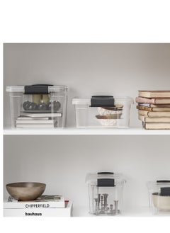 dunya Clear Plastic Storage Box 1.75 Liter 2Pcs Set  - Image 3