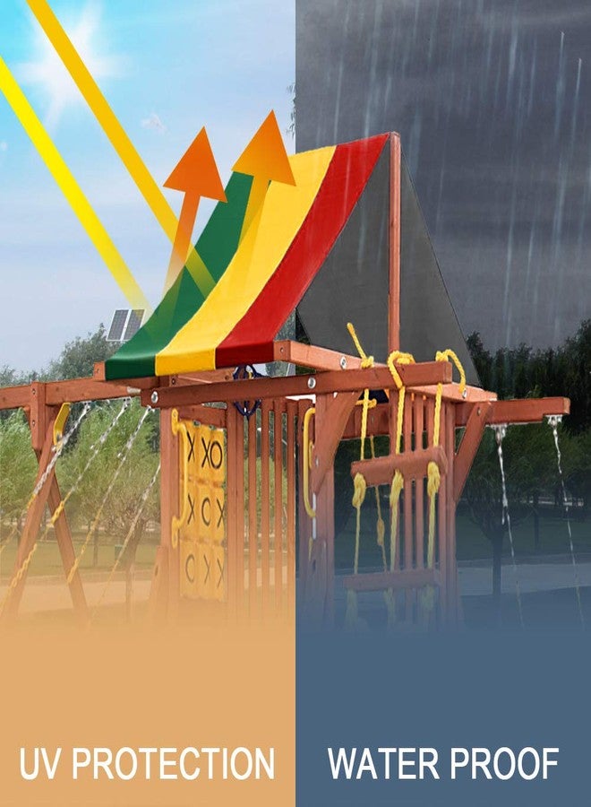 MOFEEZ 52" x 90" Swing Set Replacement Tarp for Play Set Outdoor, 100% PVC Vinyl Coated Marine Grade Fabric, Multi-Color - Image 4
