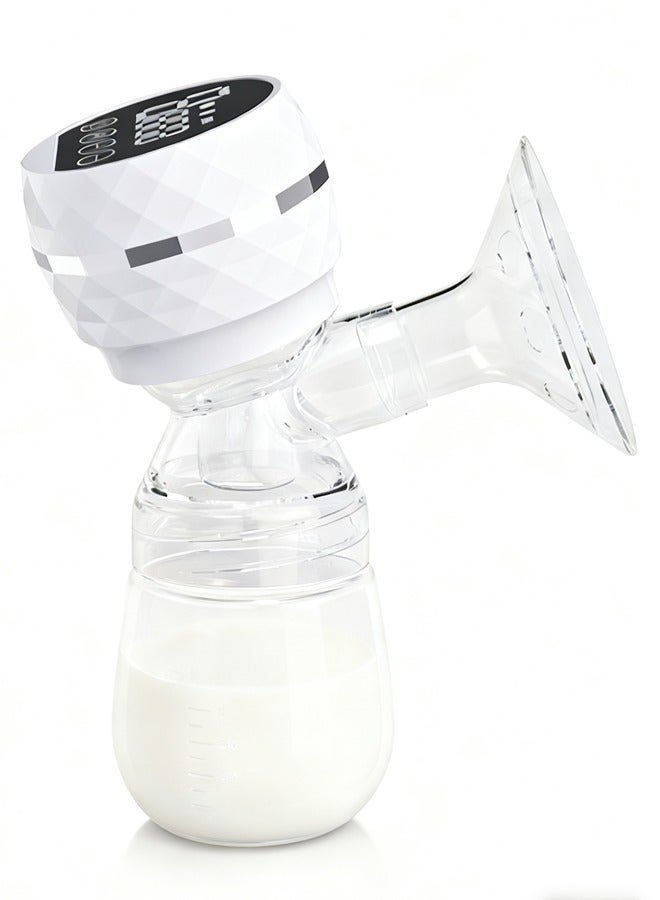 صورة العالمة شفاط حليب الأم، شفاط حليب كهربائي مع زجاجة أطفال سعة 180 مل، شفاط حليب محمول مفرد للرضاعة الطبيعية، مستخرج حليب قابل لإعادة الشحن عبر USB للاستخدام المنزلي، خالٍ من BPA، شاشة LED، 3 أوضاع، 9 مستويات شفط قابلة للتعديل، بدون استخدام اليدين، لاسلكي، تلقائي، هادئ، تدليك غير مؤلم للأمهات الجدد / المرضعات - Image 1