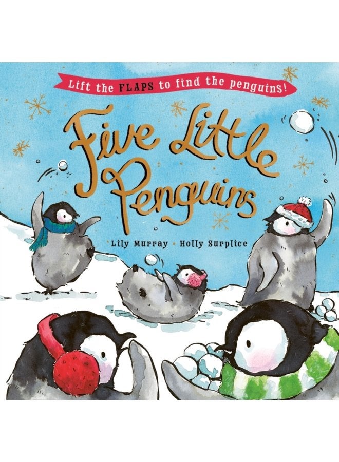 Five Little Penguins A lift the flap Christmas picture book - Paperback