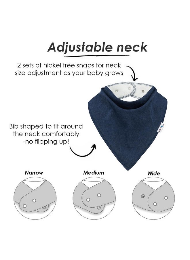 Lovjoy - Large Bandana Bibs - Special Needs Bibs - For Older Children, Youth And Adults - Practical, Absorbent And Stylish (Set 08) - Image 1