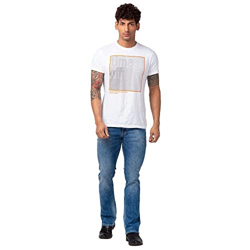 Spykar Men Mid Blue Cotton Stretch Comfort Fit Regular Length Jeans (Rafter) - Image 3