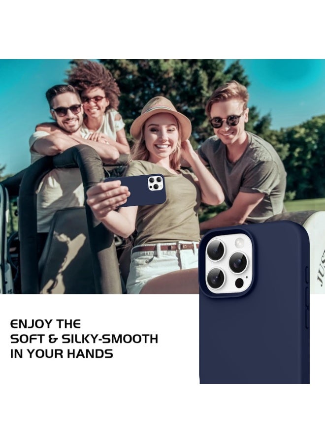 MUNTAQI Silicone Case for iPhone 13 Pro Max – Soft Touch Liquid Silicone OG Cover with Microfiber Lining, Shockproof Slim Protective Case for iPhone 13 Pro Max 6.7", Anti-Scratch, Wireless Charging Compatible - Image 2