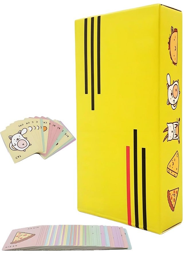 PATPAT® Taco Cat Goat Cheese Pizza Card Game for Kids Hilarious Fast-Paced Party Games for Families, Kids, Teens, and Adults Fun Reaction and Slap Game for 3 to 8 Players, for Game Night and Travel - Image 1