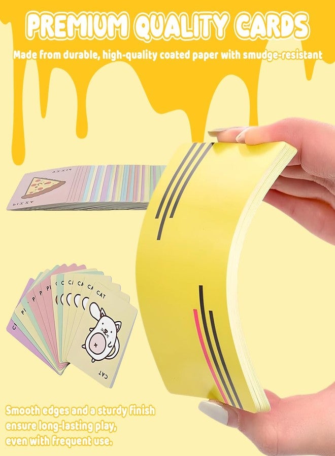 PATPAT® Taco Cat Goat Cheese Pizza Card Game for Kids Hilarious Fast-Paced Party Games for Families, Kids, Teens, and Adults Fun Reaction and Slap Game for 3 to 8 Players, for Game Night and Travel - Image 4