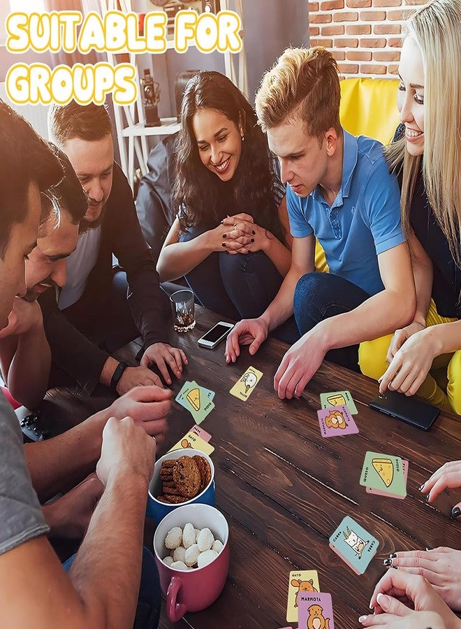 PATPAT® Taco Cat Goat Cheese Pizza Card Game for Kids Hilarious Fast-Paced Party Games for Families, Kids, Teens, and Adults Fun Reaction and Slap Game for 3 to 8 Players, for Game Night and Travel - Image 5