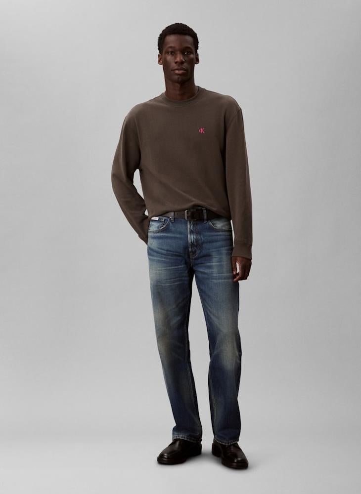 Calvin Klein Jeans Monogram Embroidery Terry Sweatshirt - Image 5