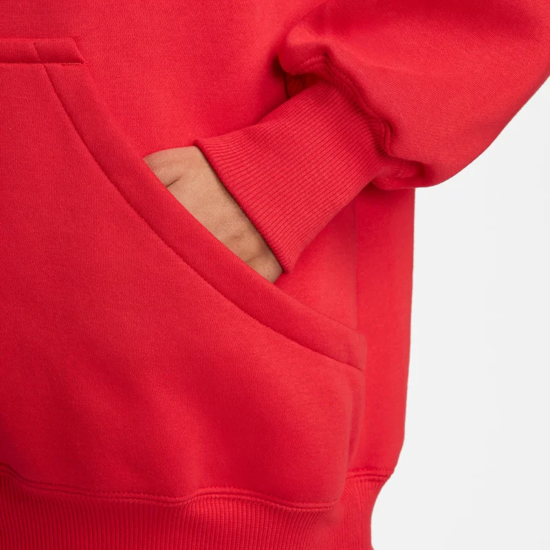 Nike Red Women's Sportswear Phoenix Fleece Hoodie for Women | Best Price UAE