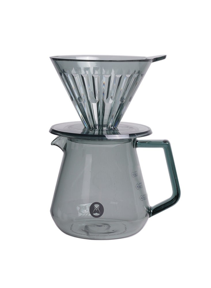 TIMEMORE Crystal Eye Brewer Set Dripper 02 Transparent Black - Image 1