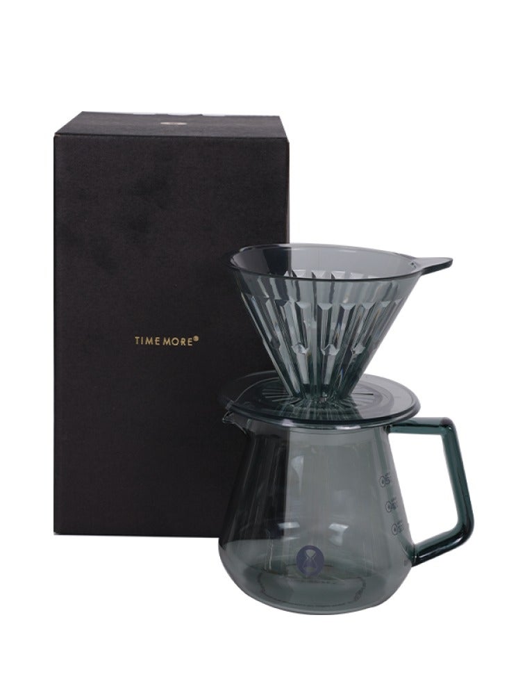 TIMEMORE Crystal Eye Brewer Set Dripper 02 Transparent Black - Image 2