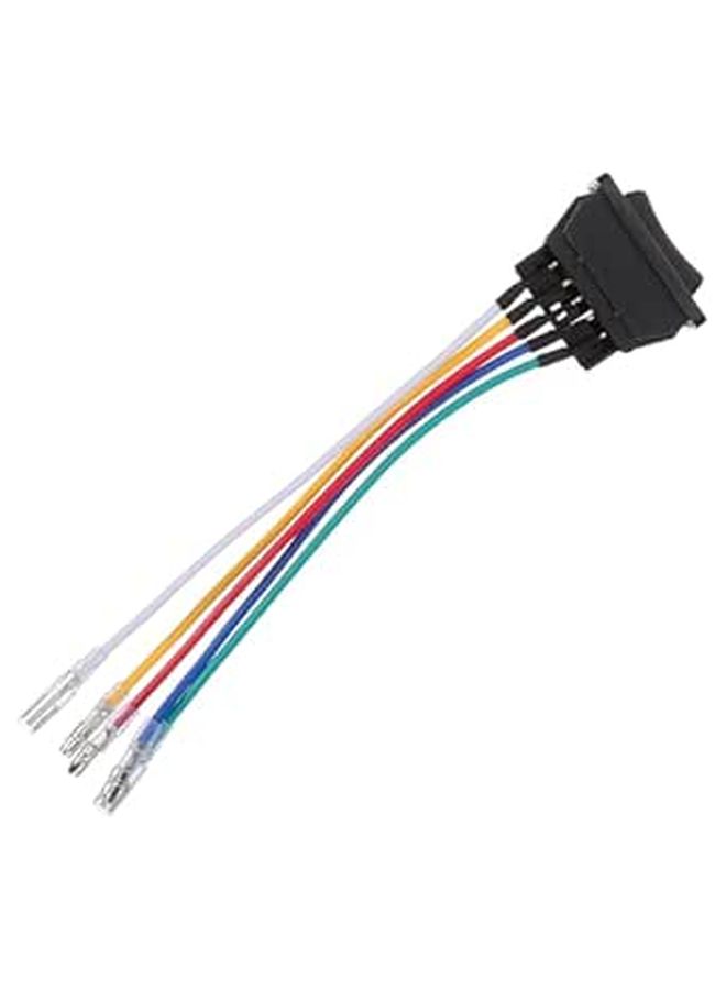 Yardwe 20A 12V 24V مجموعة أسلاك توصيل مفتاح نافذة الطاقة ثنائي السهم للمركبة مع منظم زجاجي وطرف أخضر - Image 1