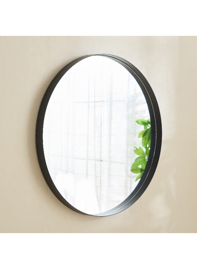 Home Box Classic Round Mirror - Black - 80x80 cm - Image 1