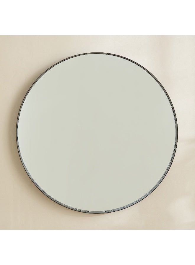 Home Box Classic Round Mirror - Black - 80x80 cm - Image 2