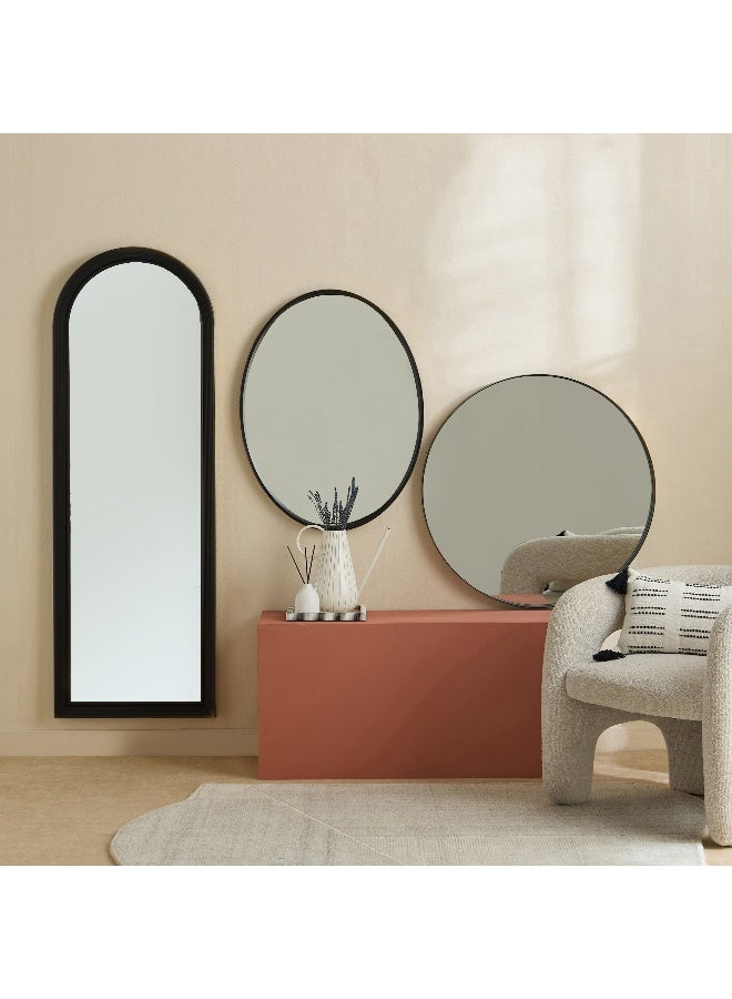 Home Box Classic Round Mirror - Black - 80x80 cm - Image 4