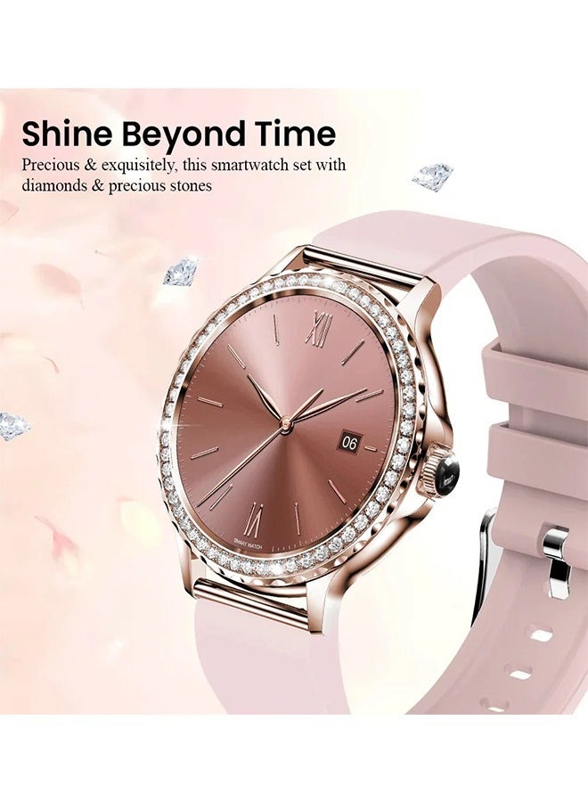 آي كروز ساعة برونتو سيليستيا الذكية بشاشة لمس مقاس 1.27 بوصة، مكالمات بلوتوث، مساعد صوتي، أكثر من 100 واجهة ساعة، أكثر من 30 وضع رياضي، مراقبة صحية، ومقاومة للماء بمعيار IP67 - Image 3