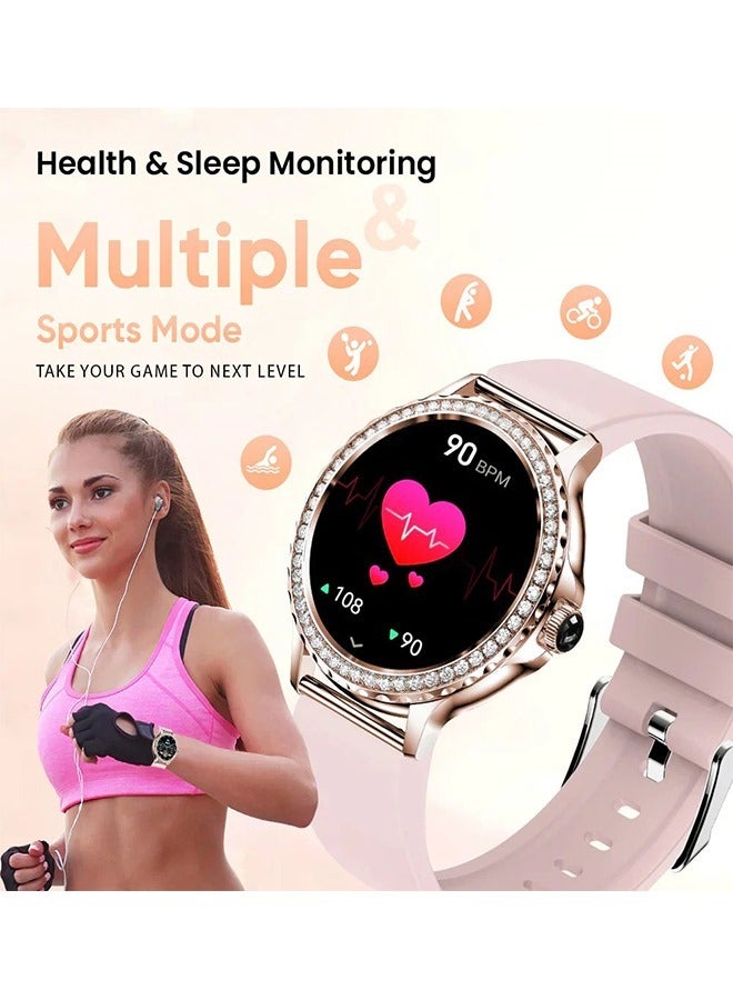 آي كروز ساعة برونتو سيليستيا الذكية بشاشة لمس مقاس 1.27 بوصة، مكالمات بلوتوث، مساعد صوتي، أكثر من 100 واجهة ساعة، أكثر من 30 وضع رياضي، مراقبة صحية، ومقاومة للماء بمعيار IP67 - Image 5