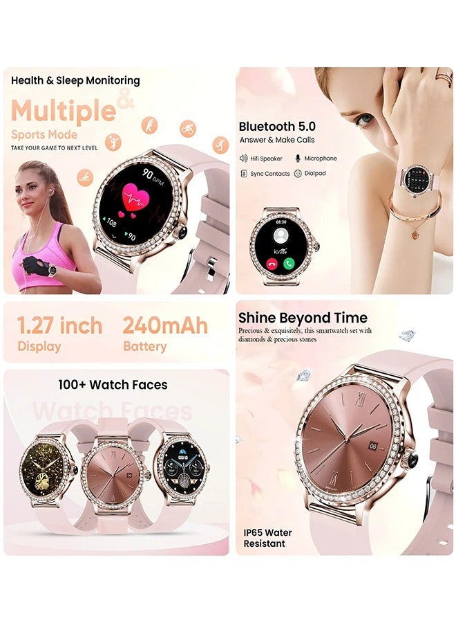 آي كروز ساعة برونتو سيليستيا الذكية بشاشة لمس مقاس 1.27 بوصة، مكالمات بلوتوث، مساعد صوتي، أكثر من 100 واجهة ساعة، أكثر من 30 وضع رياضي، مراقبة صحية، ومقاومة للماء بمعيار IP67 - Image 2