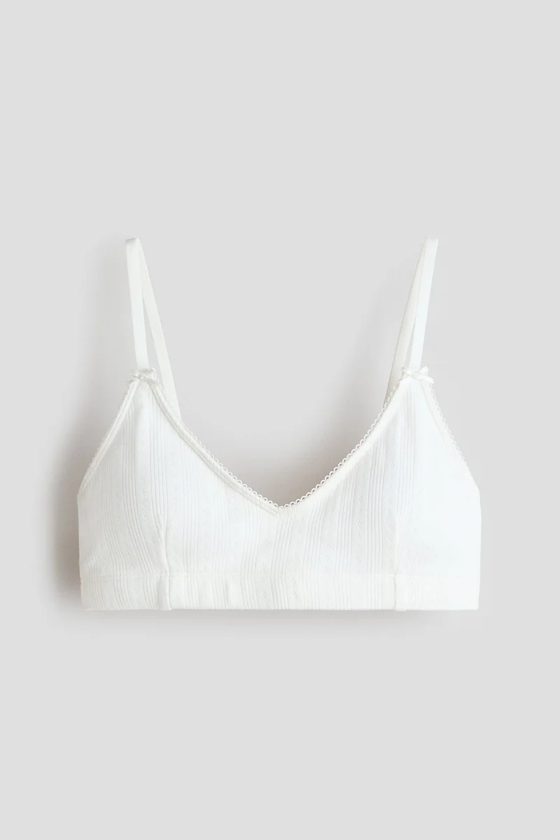 H&M Padded cotton crop top