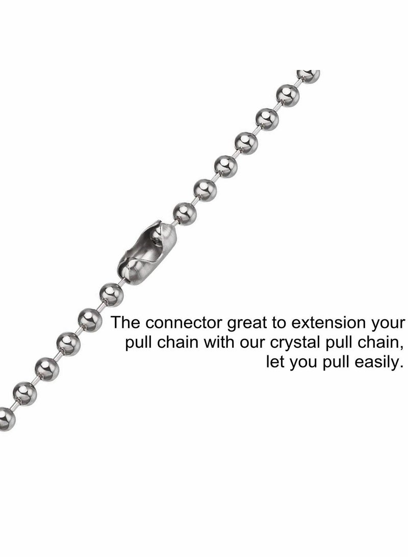 Clear Crystal Drop Pull Chain Extension with Connector for Ceiling Light Fan (100 cm) - Image 3