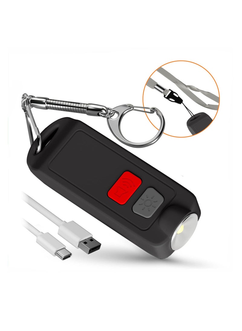 Y&D Self Defense Alarm Keychain for Women, Personal Children, & Elderly, 130 dB Loud Siren with LED Strobe Light, USB Rechargeable Waterproof Safety Alert Device  - Image 1