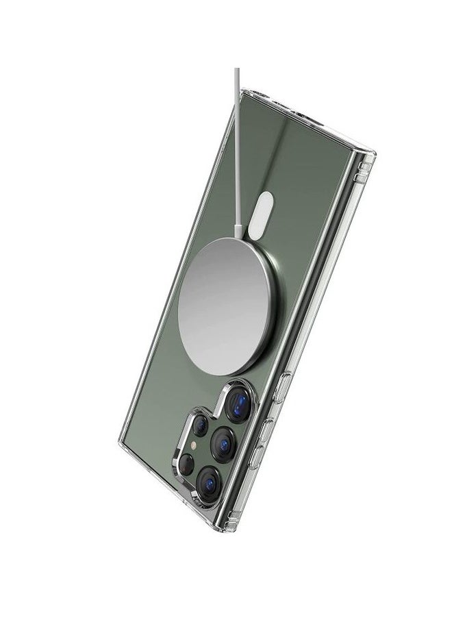 ten.tech - Ten tech Magnetic Clear Case Designed Samsung Galaxy S23 Ultra– Compatible with MagSafe Charger, Support Magnetic Car Mount Wireless Charging, Soft Press Buttons Scratch Resistant – ten tech - Image 1