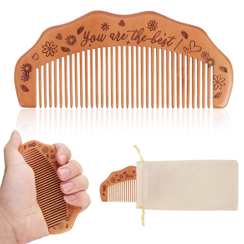 Birthing Comb with Affirmation Gifts for Labor and Delivery Wooden Comb and Essentials for Expectant Mothers