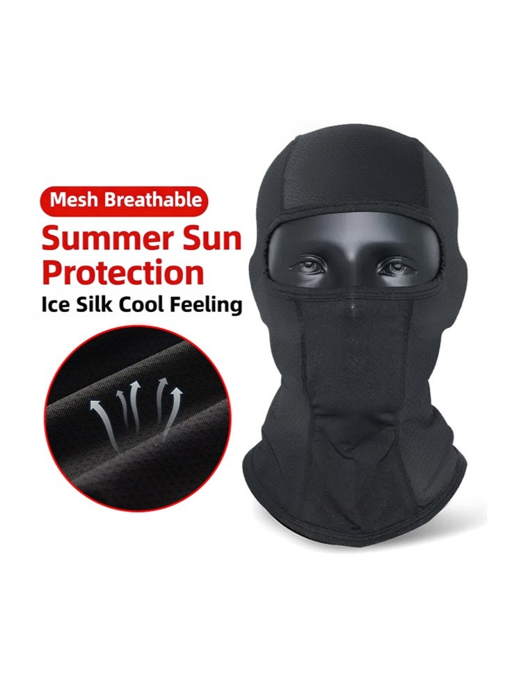 Balaclava Face Mask,Breathable Mesh Tactical Balaclava Quick-Dry Ice Silk Outdoor Motorcycle Riding Dustproof, Face Cover Cooling Neck Gaiter UV Protector Mask for Men and Women - Image 3