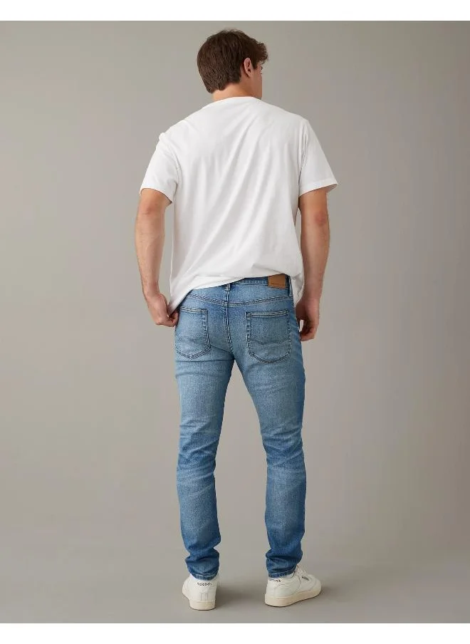 American Eagle Airflex+ Light Wash Skinny Fit Jeans