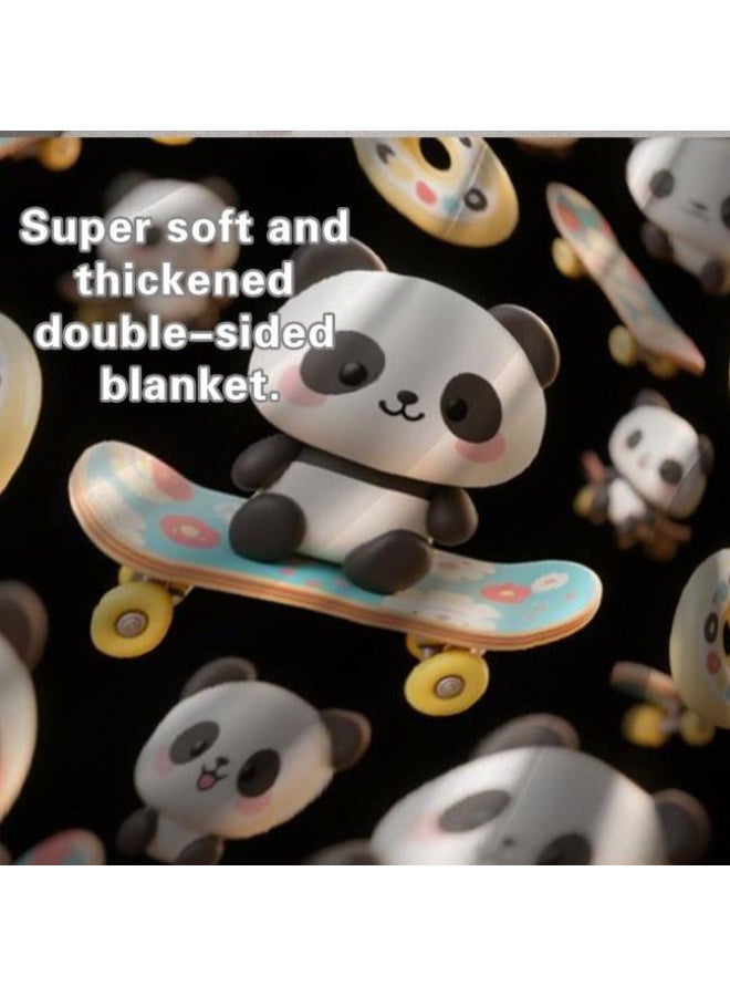 عام بطانية رقيقة من الفانيلا الكرتونية للأطفال والرضع (دافئة ومريحة، ومناسبة للنوم والألعاب) 70 سم * 100 سم - Image 5