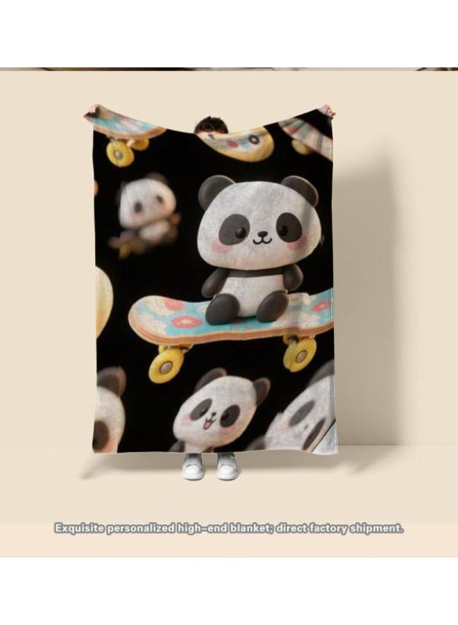 عام بطانية رقيقة من الفانيلا الكرتونية للأطفال والرضع (دافئة ومريحة، ومناسبة للنوم والألعاب) 70 سم * 100 سم - Image 3