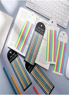Generic Highlighter Page Tabs, 960pcs Long Page Tab Markers Sticky Index Tabs Highlighter Tape Strips Colorful Page Markers Sticky for Annotating Books Reading Index Note Memory Office School  - Image 4