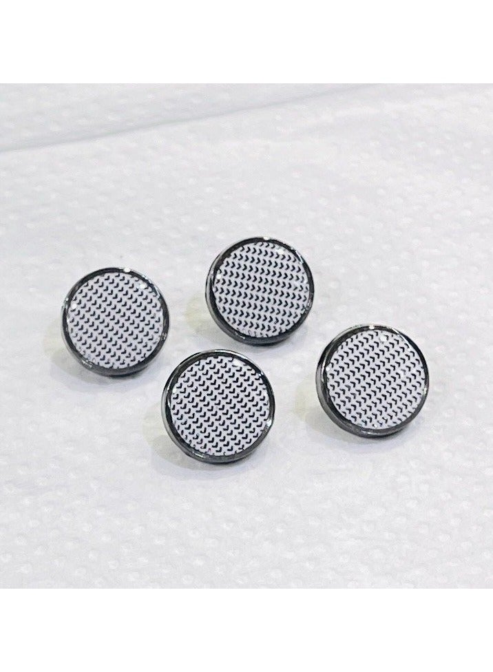 Abrar 8 Set Metal Snap Buttons For Men Saudi Thobe Size 12mm - Image 1