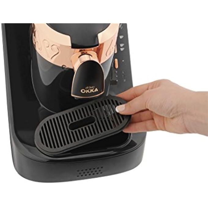 ارزوم اوكا ماكينة تحضير القهوة التركية الكهربائية الاحترافية، آلية بالكامل، ضبط حجم الكوب تلقائيًا، وظيفة التنظيف الذاتي، نحاس أسود، نحاس أسود، ضمان لمدة 11 عامًا في الإمارات العربية المتحدة، إصدار الإمارات العربية المتحدة - Image 5