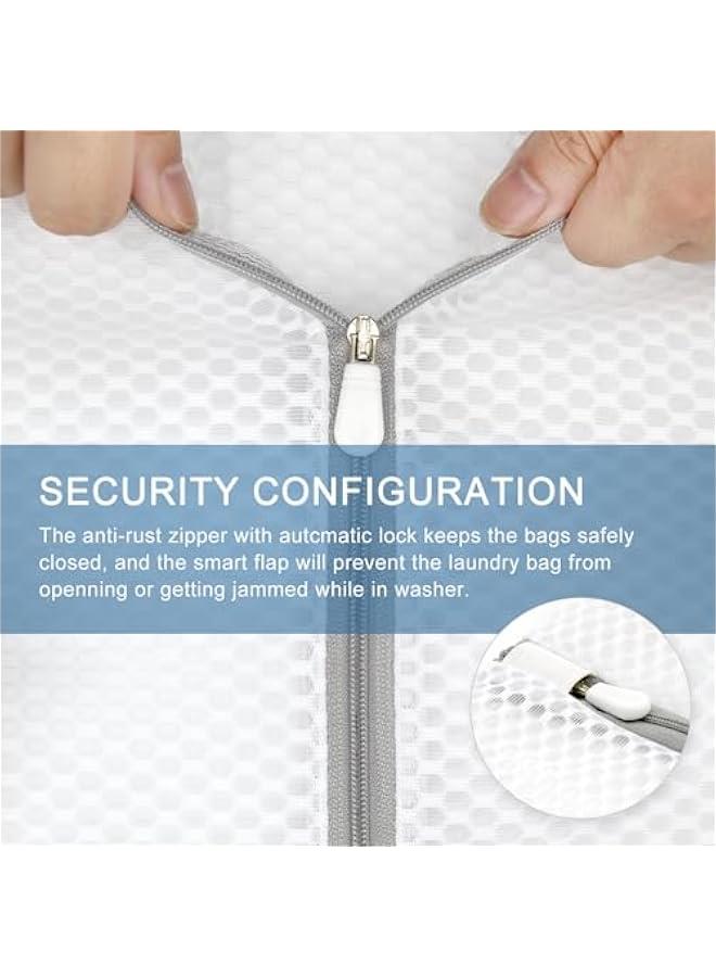 3Pcs Durable Honeycomb Mesh Laundry Bags for Delicates 9 x 12 Inches (3 Small) - Image 3