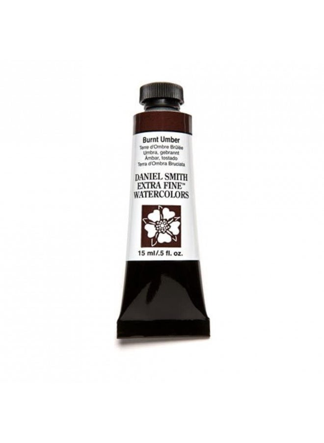 DANIEL SMITH 284600011 Extra Fine Watercolor 15ml Paint Tube, Burnt Umber, 0.5 Fl Oz (Pack of 1)