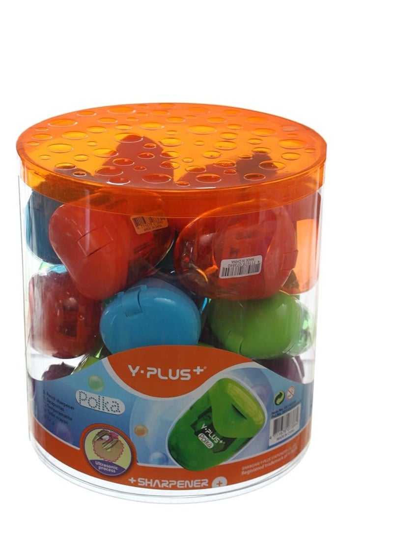 YPlus Y-Plus POIKa Sharpener 2 Hole Jar - Pack of 24 - Image 1
