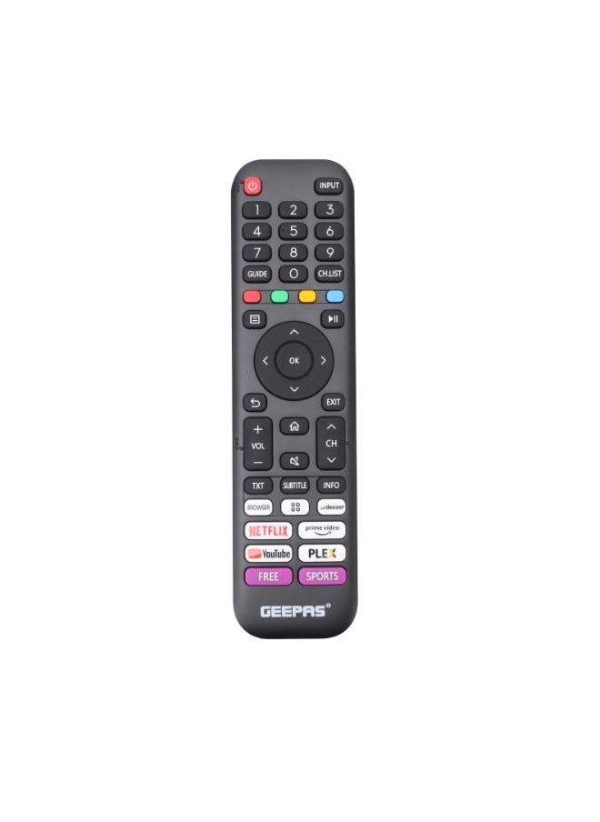 GEEPAS - 55" Ultra HD 4K Smart LED TV ,Frameless Design, WebOS, Voice Control, Wi-Fi, Android Compatibility, Multiple HDMI & USB, Dolby Audio, HQ Sound, Netflix, Prime Video, Black, with Remote Control - Image 1