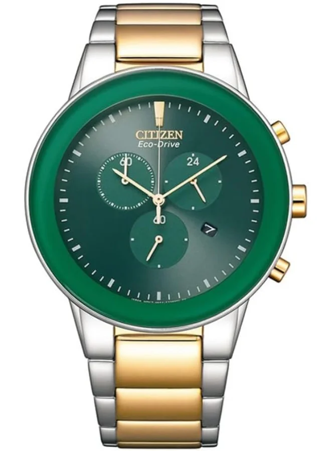 CITIZEN CITIZEN Unisex Eco-Drive Gents Watch Green Dial - At2244-84X 43Mm Green
